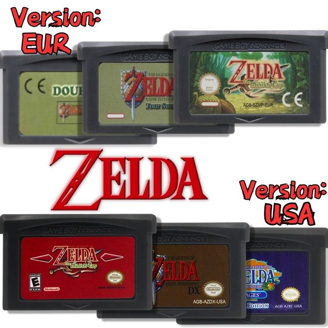 Zelda GBA Game Cartridge 32 Bit Video Game Console Legend Of Zelda